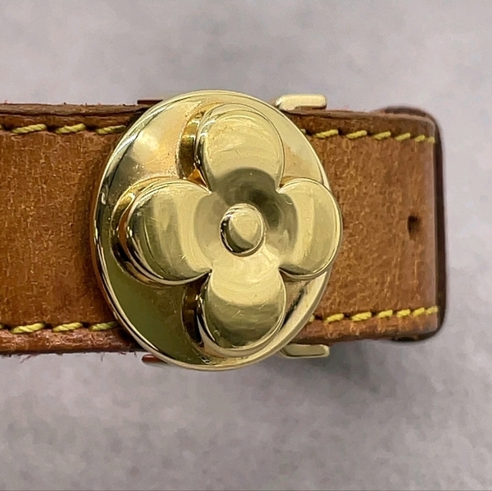 Authentic Louis Vuitton Brown and Gold Bracelet - Picture 9 of 12